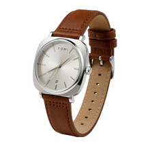 TOMI T-084 Men's Leather Strap Quartz Watch