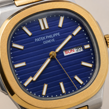 Patek Philippe Geneve Dual Tone with Horizontal Ribbing Dial