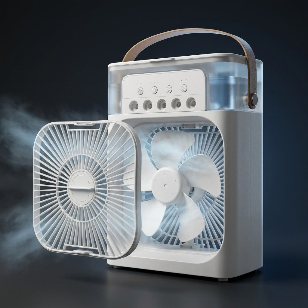 3-in-1 Portable Misting Air Cooler Fan