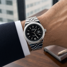 Rolex Land-Dweller Two-Tone With Black Honeycomb Dial