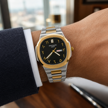 Patek Philippe Geneve Black Dial with Arabic Numerals