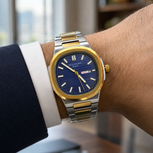 Patek Philippe Geneve Dual Tone with Horizontal Ribbing Dial