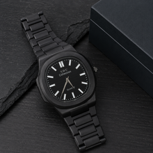 SWC Black Nautilus-Style Quartz Watch