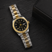 Rolex Datejust 41 Black Dial Set with Diamond Hour