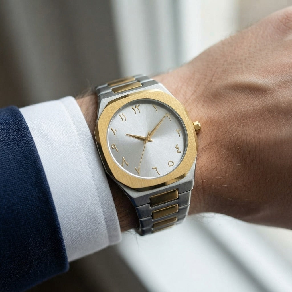 Arabic Aura Two-Tone wristwatch
