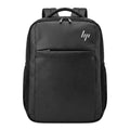 Black Faux Leather Laptop Backpack for Men