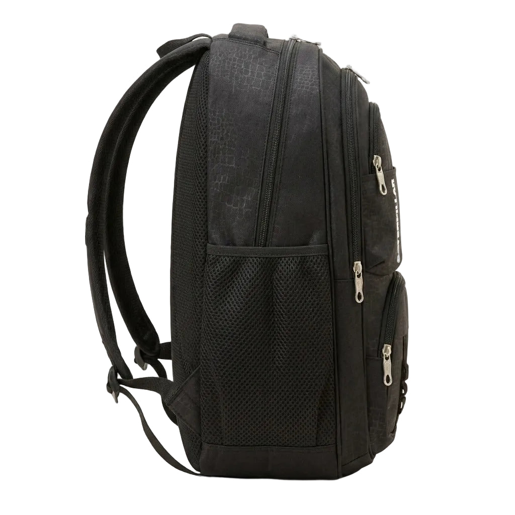 Black crocodile Textured Backpack