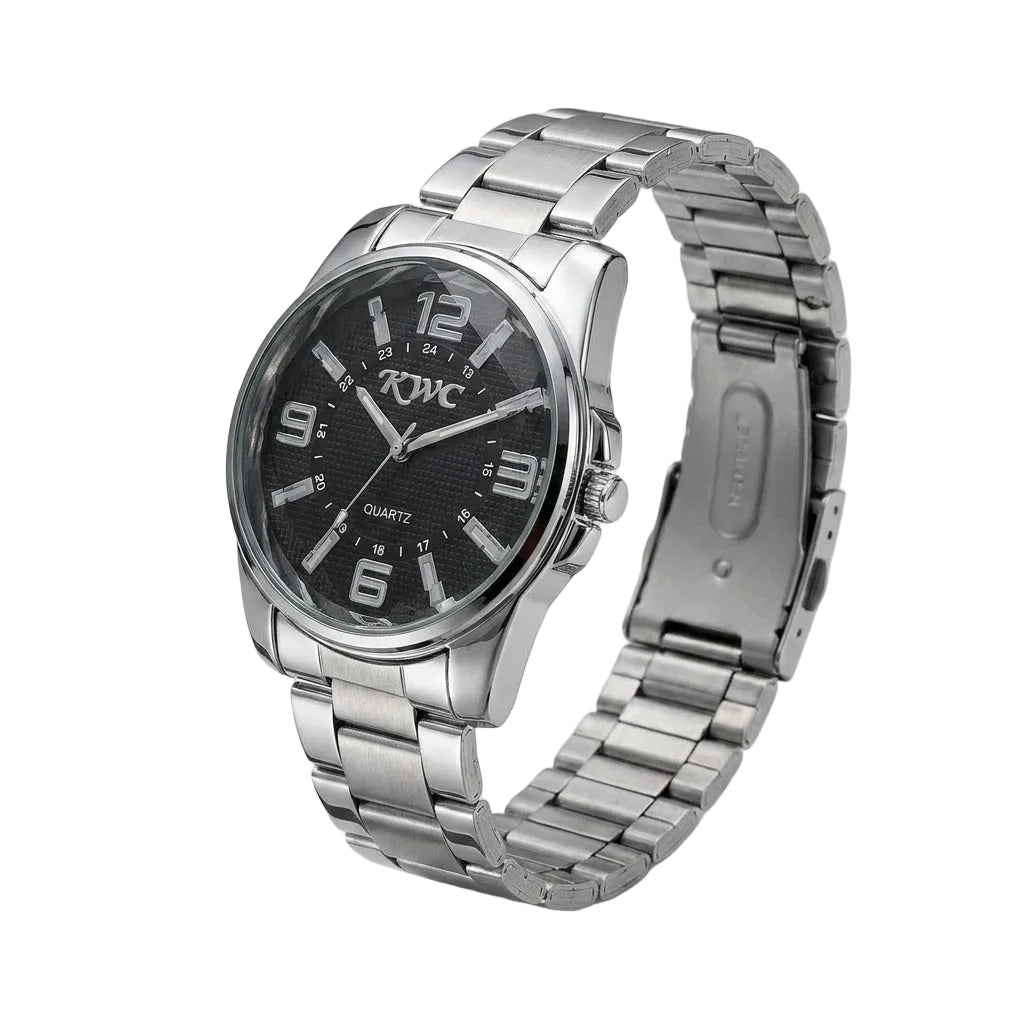 KWC Men's Stainless Steel Quartz Wristwatch
