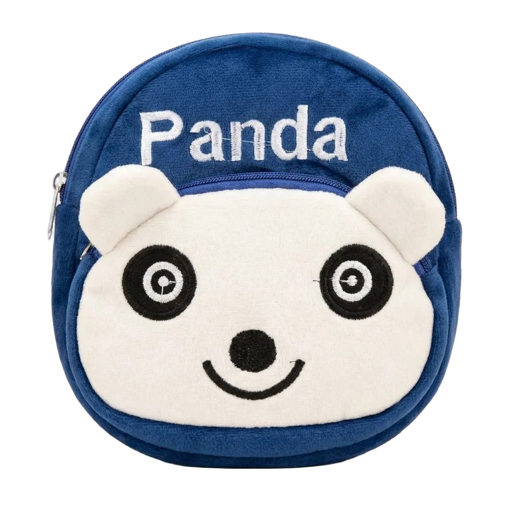 Panda Face Plush Backpack