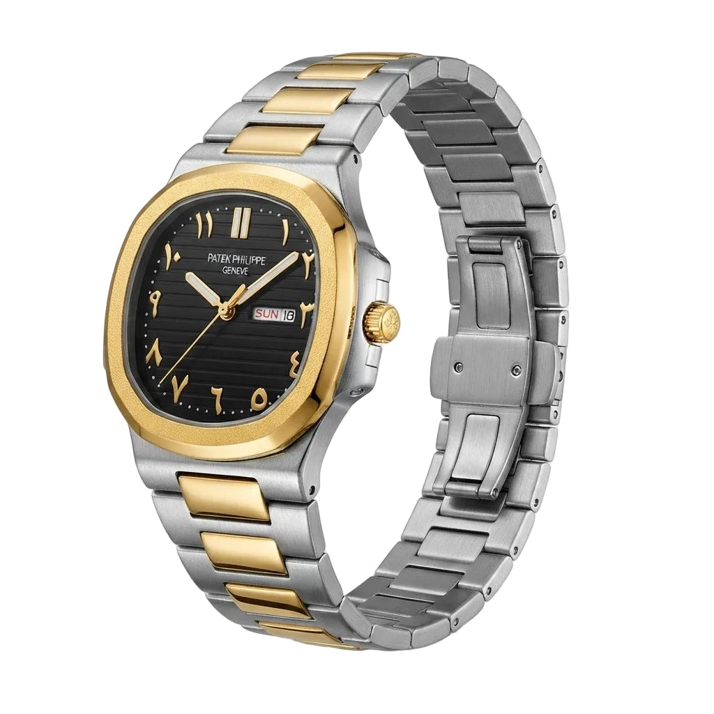 Patek Philippe Geneve Black Dial with Arabic Numerals
