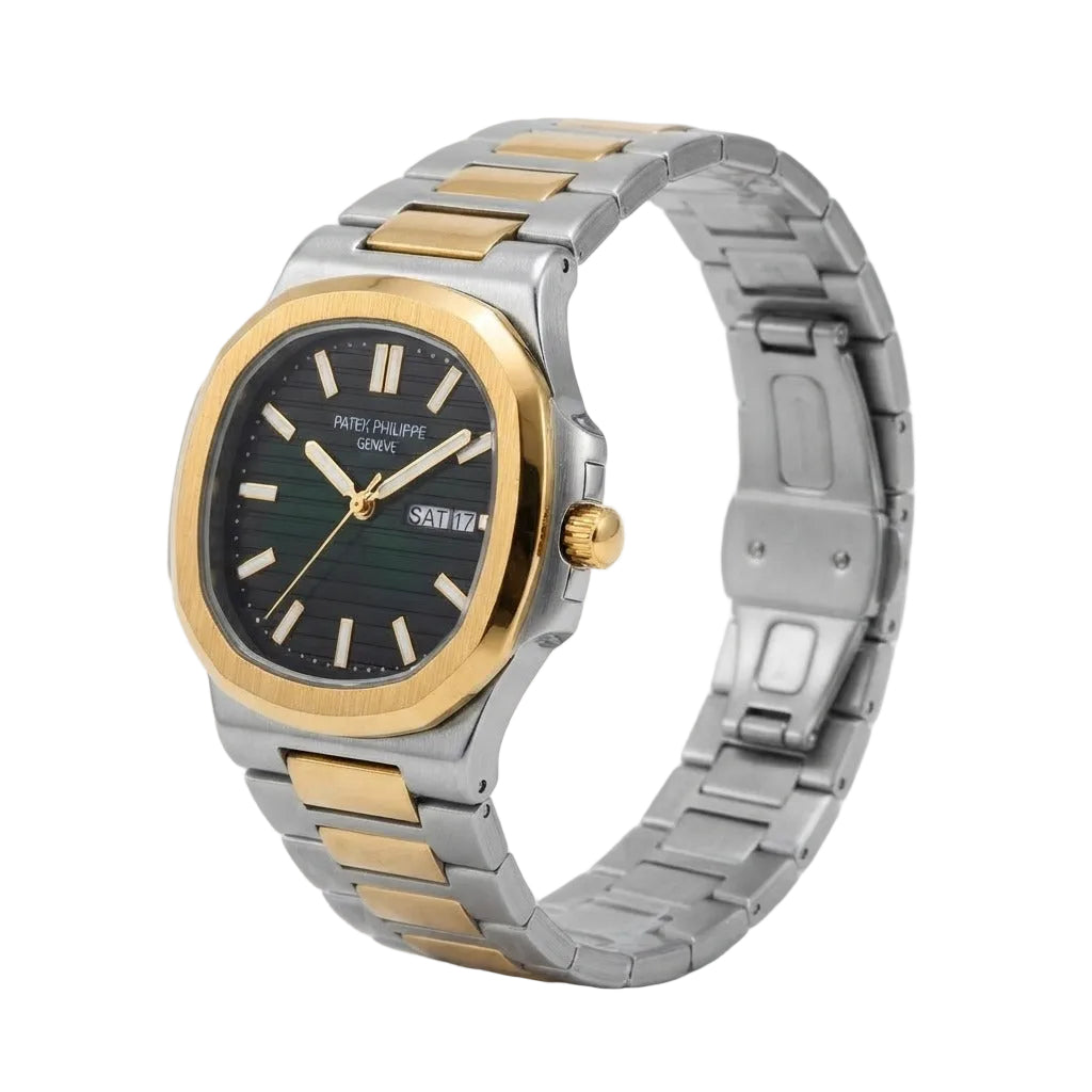 Patek Philippe Geneve Dual Tone with Olive Green Dial
