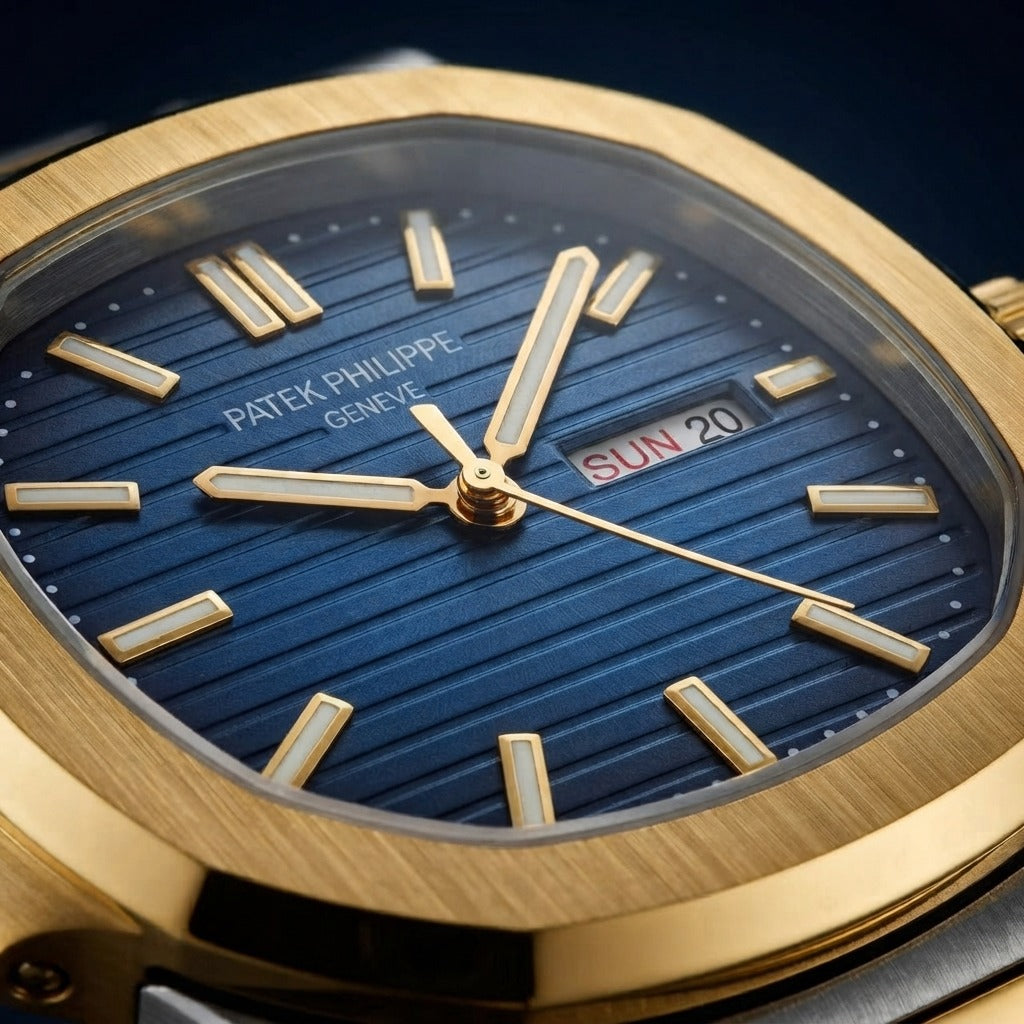 Patek Philippe Geneve Dual Tone with distinct blue Dial