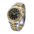 Rolex Datejust 41 Black Dial Set with Diamond Hour