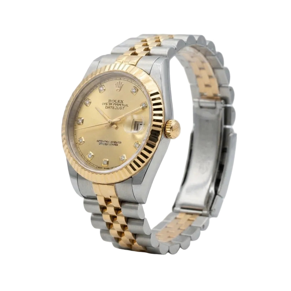 Rolex Datejust 41 Yellow Gold Champagne Diamond Dial