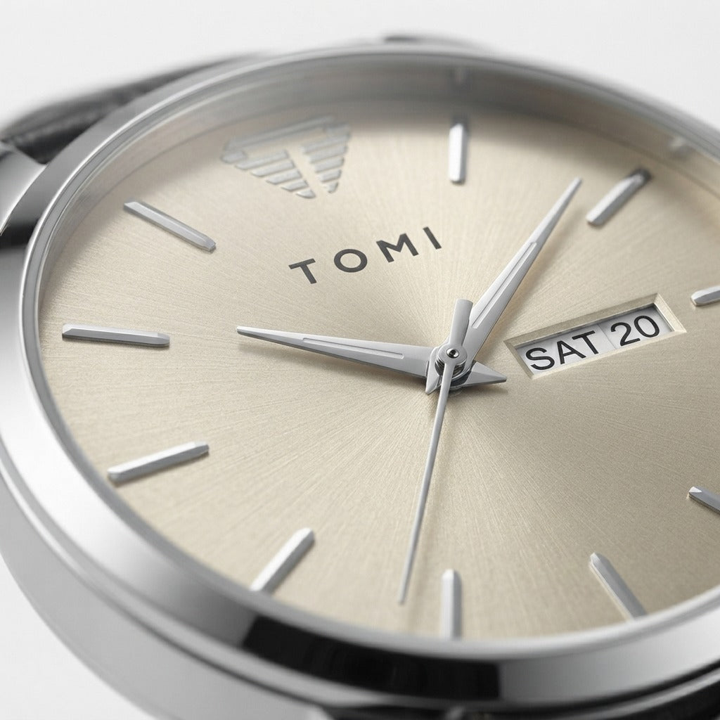 TOMI T-045 Champagne-Coloured Dial Men's Watch