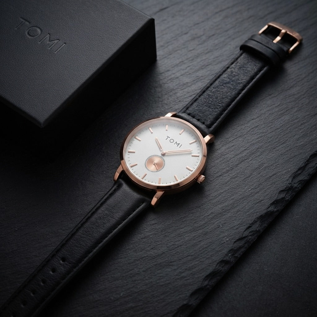 TOMI T-072 Slim Dial Quartz Watch