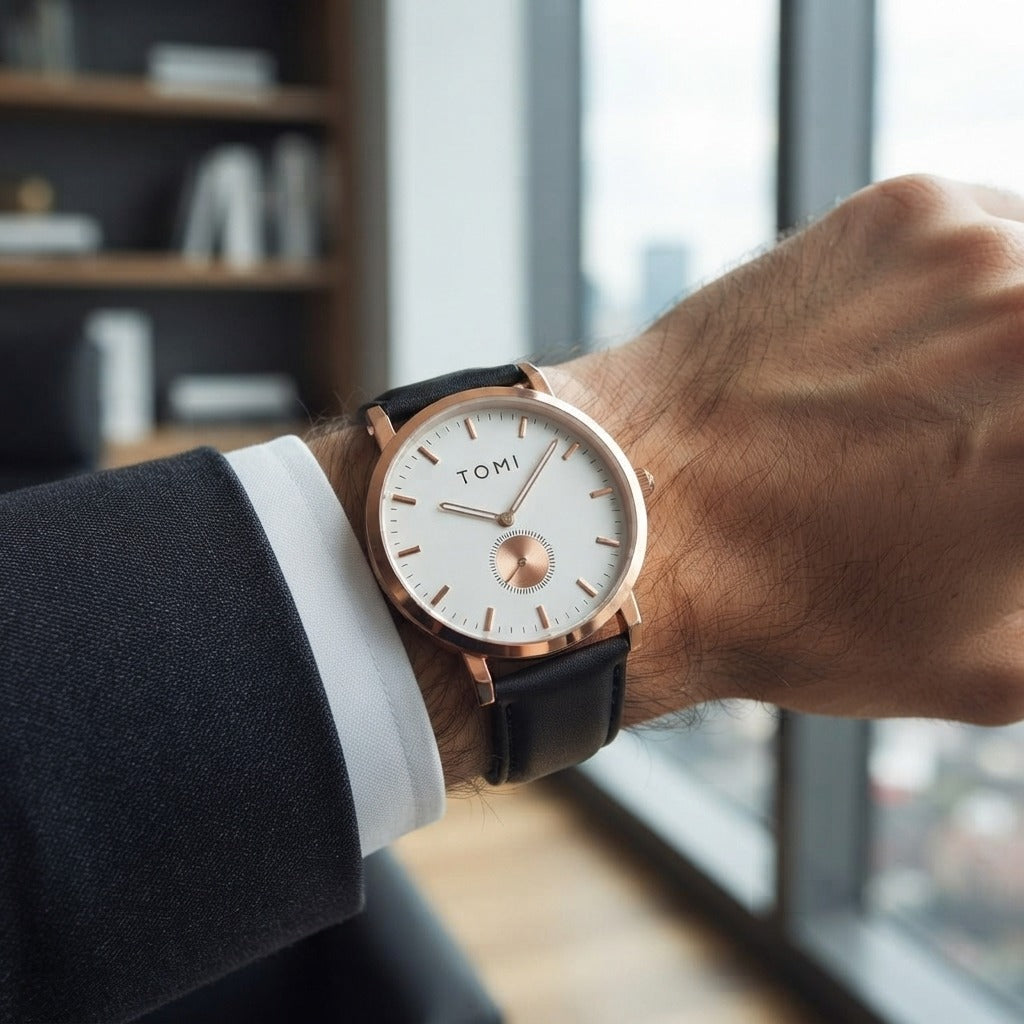 TOMI T-072 Slim Dial Quartz Watch