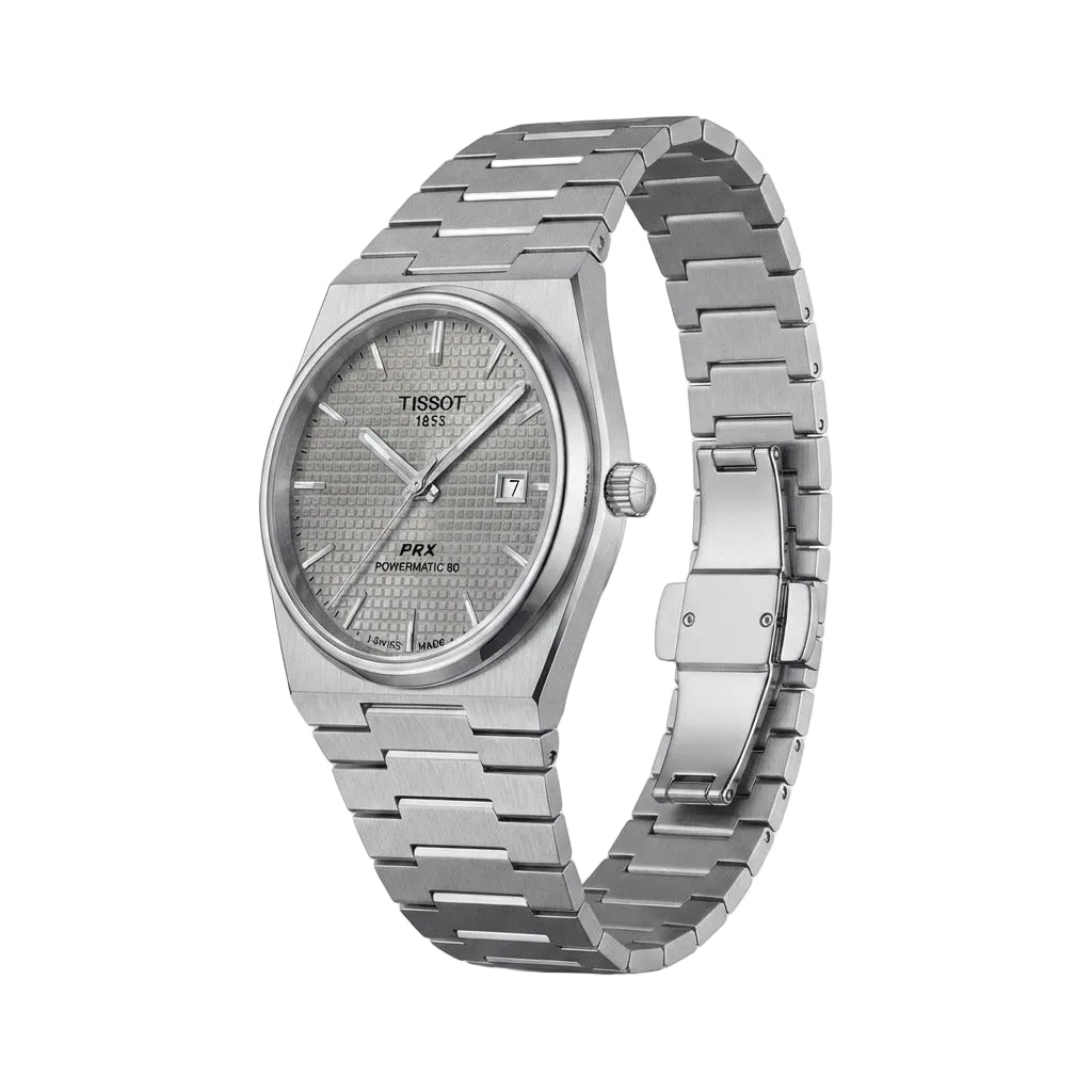 Tissot PRX Powermatic 80 Gray Waffle Dial