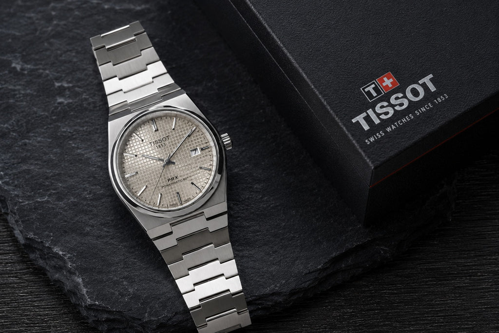 Tissot PRX Powermatic 80 Gray Waffle Dial