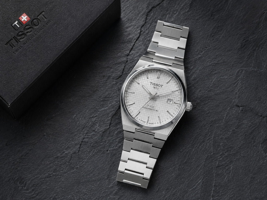 Tissot PRX Powermatic 80 White Waffle Dial