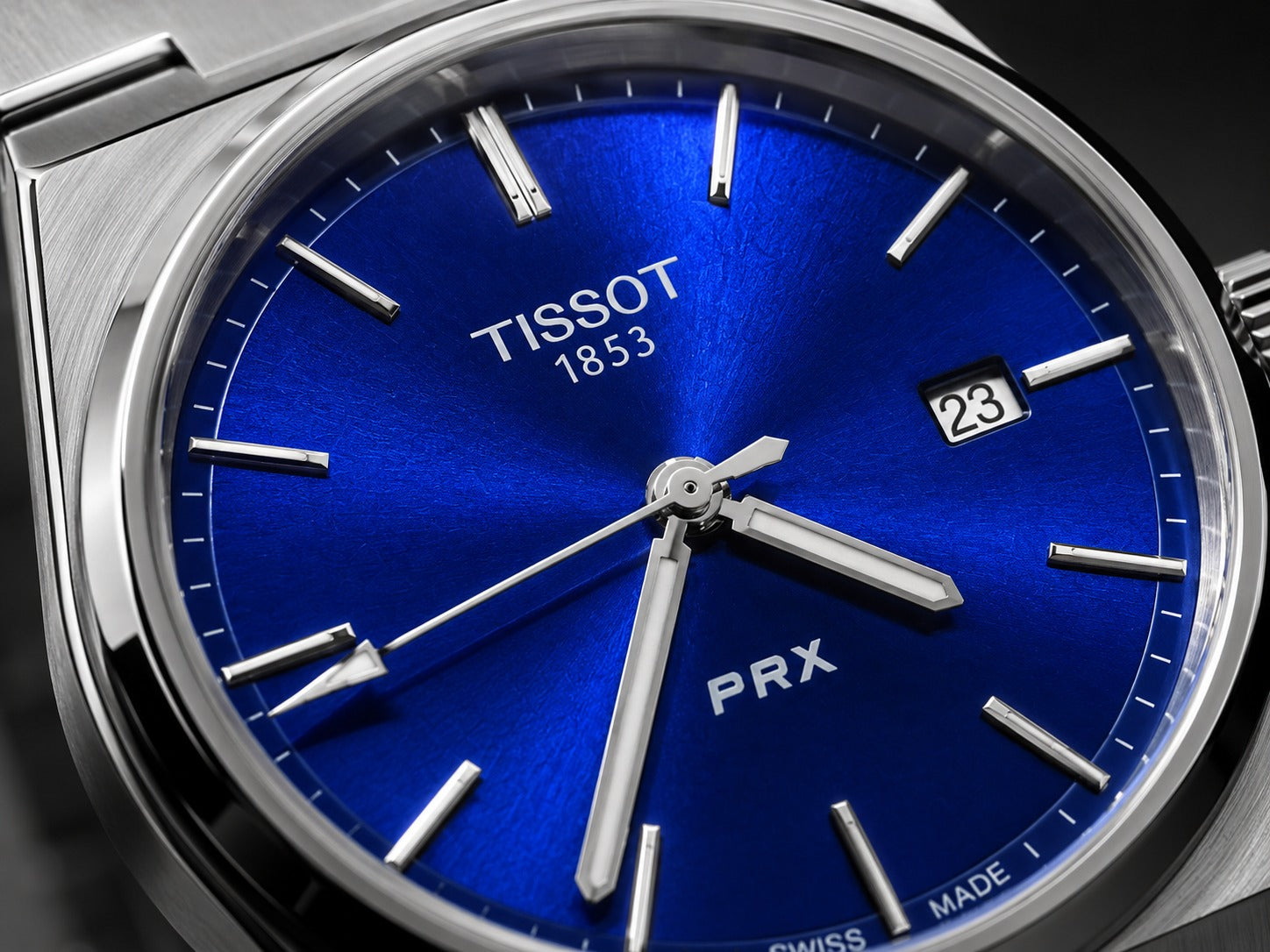 Tissot PRX Striking Blue Dial Quartz Watch
