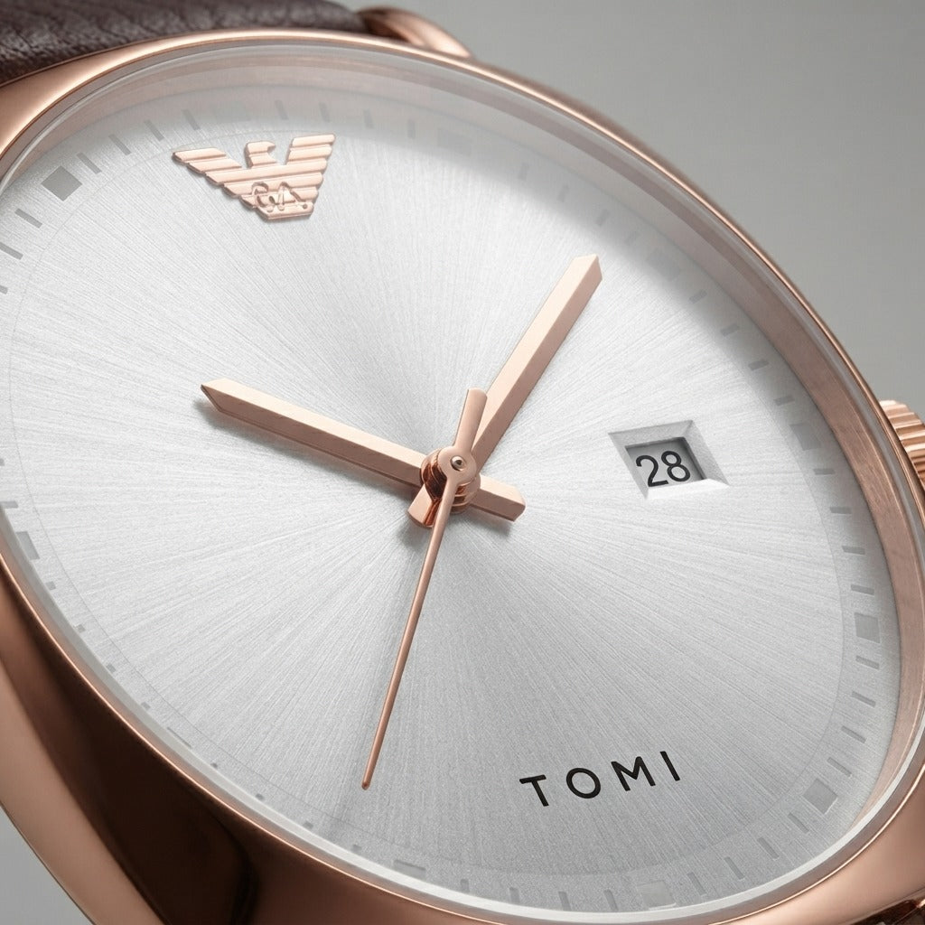 Tomi T044 rose gold men's Quartz watch