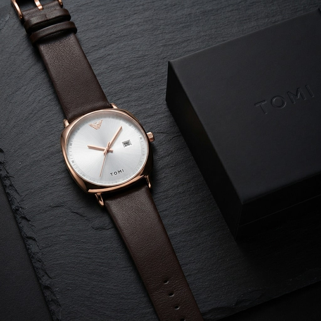 Tomi T044 rose gold men's Quartz watch