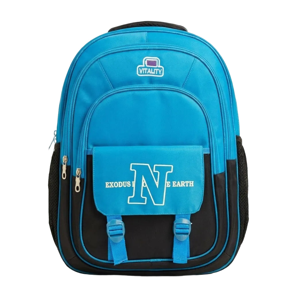 VITALITY Blue Backpack | Bold School Bag for Active Kids